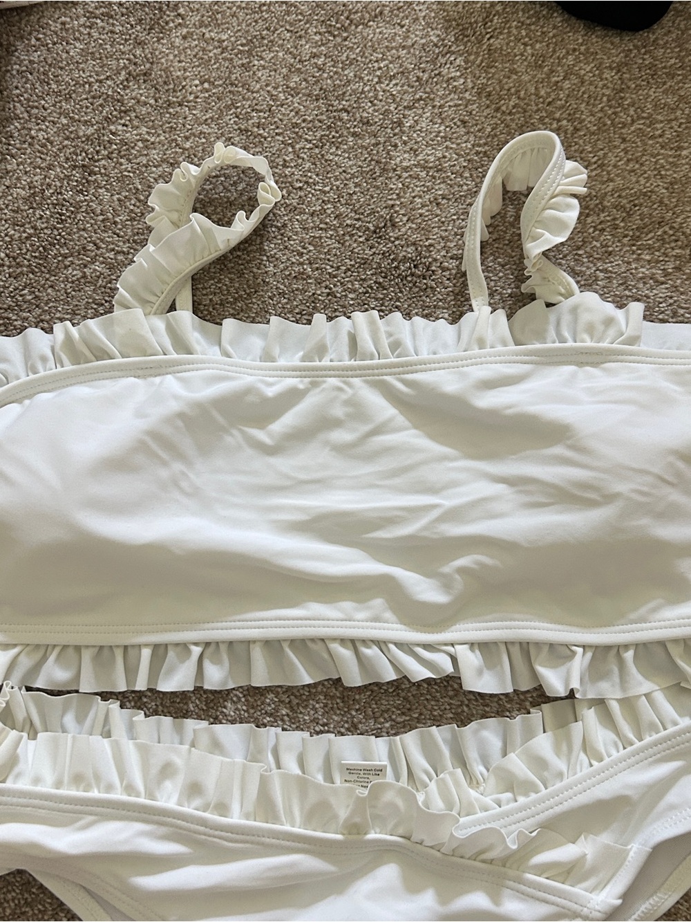 GAP White Ruffle Bikini Top - Picture 2 of 6
